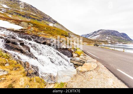 Die Nibbevegen Straße bis zum Dalsnibba Berg, Norwegen Stockfoto