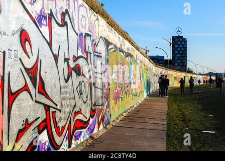 Berliner Mauer Stockfoto