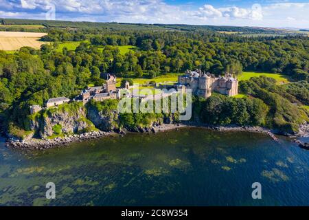 Luftaufnahme von Culzean Castle in Ayrshire, Schottland, Großbritannien Stockfoto