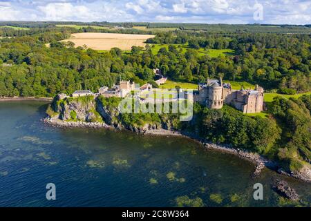 Luftaufnahme von Culzean Castle in Ayrshire, Schottland, Großbritannien Stockfoto