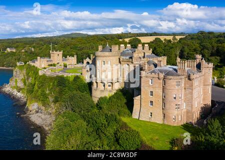 Luftaufnahme von Culzean Castle in Ayrshire, Schottland, Großbritannien Stockfoto