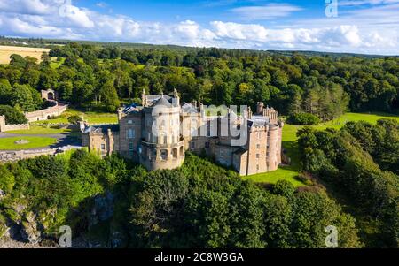 Luftaufnahme von Culzean Castle in Ayrshire, Schottland, Großbritannien Stockfoto