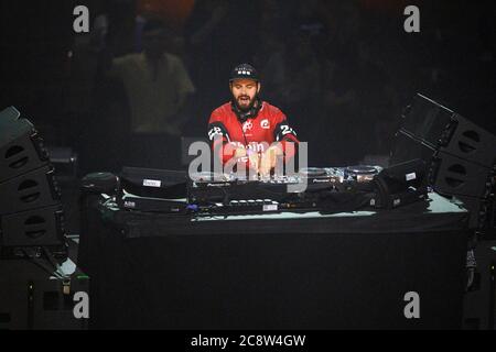 Köln, Deutschland. Juli 2020. Sekula in der Arena Jetzt! Konzert der gelben Kralle unter Koronaschutzmaßnahmen in der Lanxess Arena. Köln, 25. Juli 2020 Quelle: dpa/Alamy Live News Stockfoto