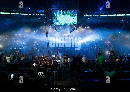 Köln, Deutschland. Juli 2020. Sekula in der Arena Jetzt! Konzert der gelben Kralle unter Koronaschutzmaßnahmen in der Lanxess Arena. Köln, 25. Juli 2020 Quelle: dpa/Alamy Live News Stockfoto