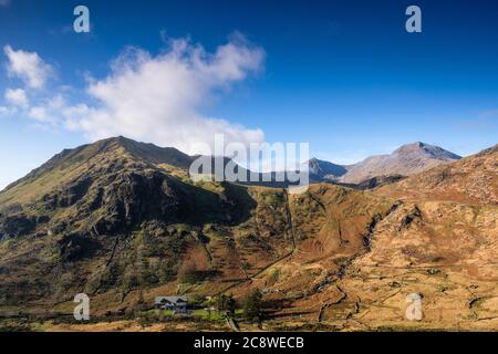 Snowdonia Winter Bilder Stockfoto