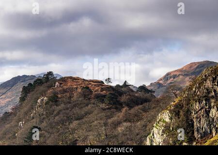 Snowdonia Winter Bilder Stockfoto