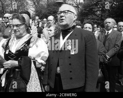 Der Sudetendeutsche Tag der Expellees fand 1972 am 21.5.1972 in Stuttgart statt Stockfoto