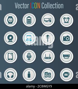 Haushaltsgeräte Icons set Stock Vektor