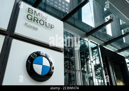 Südkorea: Hauptsitz der BMW Group Korea in der Innenstadt von Seoul.Foto von 12. September 2018. Weltweit eingesetzt Stockfoto