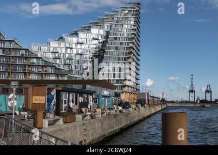 Aarhus, Dänemark das neue Stadt- und Wohnprojekt Docklands weltweit Stockfoto