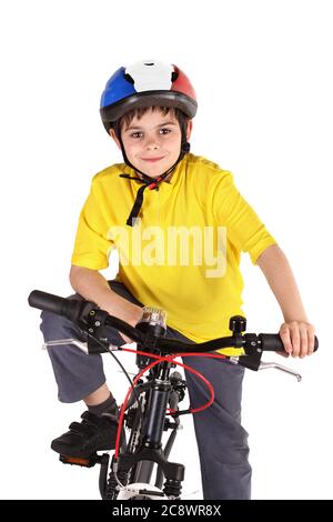 Junger Radfahrer bei der Tour de france Stockfoto