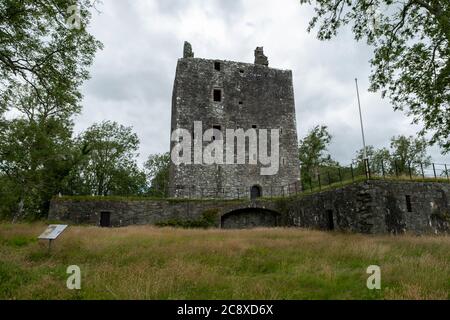 Cardoness Castle, Gatehouse of Fleet, Kirkcudbrightshire, Dumfries & Galloway, Schottland. Stockfoto