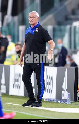 Turin (Italien) 26. Juli 2020. FC Italien Serie A. Juventus vs. UC Sampdoria. Claudio Ranieri , Cheftrainer der UC Sampdoria Stockfoto