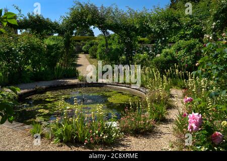 Formeller Teich im Rousham House and Gardens, Oxfordshire, England Stockfoto