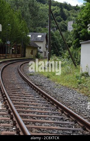 Bahnhof in Monreal, Eifel Stockfoto