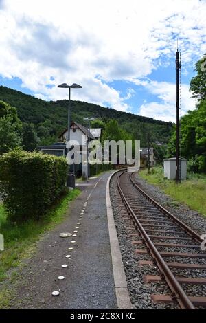 Bahnhof in Monreal, Eifel Stockfoto