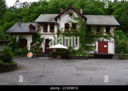 Bahnhof in Monreal, Eifel Stockfoto