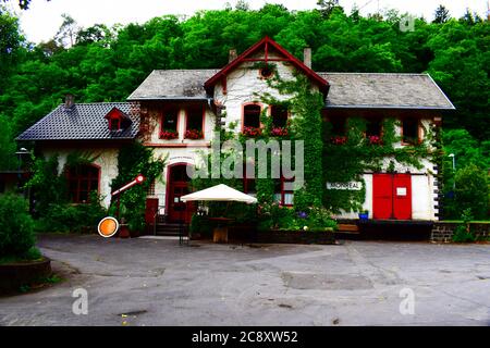Bahnhof in Monreal, Eifel Stockfoto