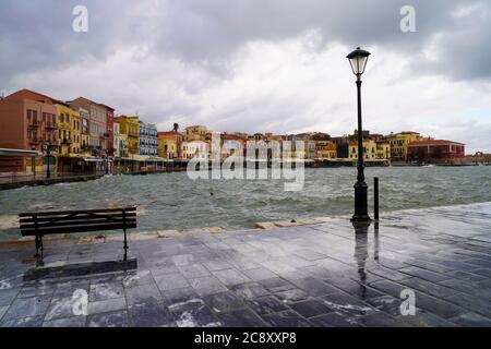 Venezianischen Epoche Hafen, Chania, Kreta, Griechenland Stockfoto
