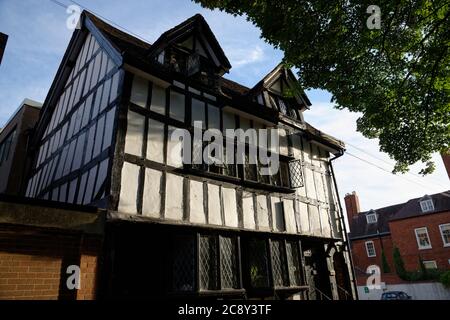 Alte Fachwerkgebäude in Shrewsbury, Shropshire. Stockfoto