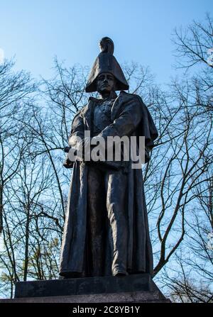 Bronzemedakmal für den russischen Feldmarschall Barclay de Tolly Stockfoto