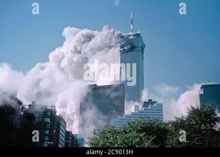 Terroranschlag des World Trade Center Stockfoto