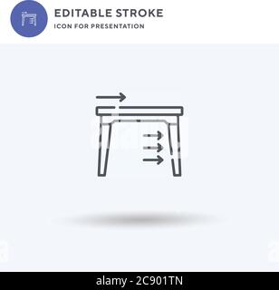 Kraft Symbol Vektor, gefüllt flache Zeichen, solides Piktogramm isoliert auf weiß, Logo-Illustration. Symbol für Präsentation erzwingen. Stock Vektor