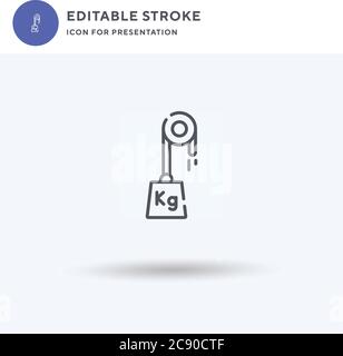 Flach Symbol Vektor, gefüllt flache Zeichen, solide Piktogramm isoliert auf weiß, Logo-Illustration. Symbol für die Präsentation. Stock Vektor