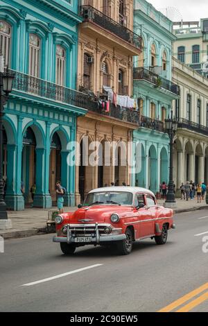 Die Oldtimer von Havanna gehören heute zu den Top-Marken der Stadt. Stockfoto