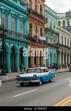 Die Oldtimer von Havanna gehören heute zu den Top-Marken der Stadt. Stockfoto