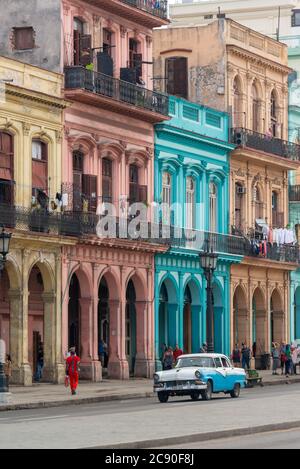 Die Oldtimer von Havanna gehören heute zu den Top-Marken der Stadt. Stockfoto