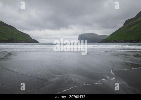 Dänemark, Strand in nebligen Tag Stockfoto