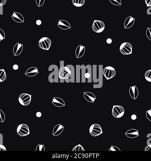 NUTS Vektordarstellung in dünner Linie Stock Vektor