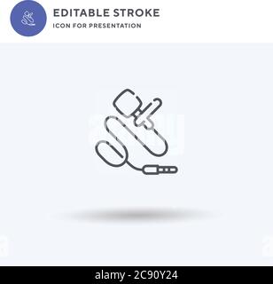 Lavalier Icon Vektor, gefüllt flaches Zeichen, solides Piktogramm isoliert auf weiß, Logo-Illustration. Lavalier-Symbol für die Präsentation. Stock Vektor