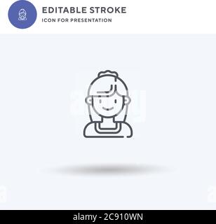 Foster Mother Icon Vektor, gefülltes flaches Zeichen, solides Piktogramm isoliert auf weiß, Logo Illustration. Foster Mutter Ikone für Präsentation. Stock Vektor