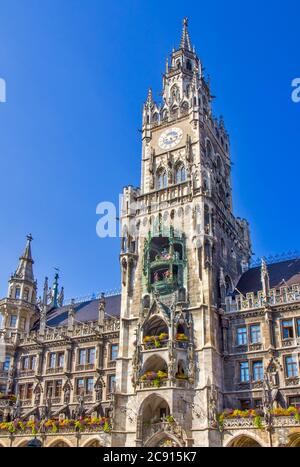 Zentraler Platz im Stadtzentrum von München, Deutschland Stockfoto