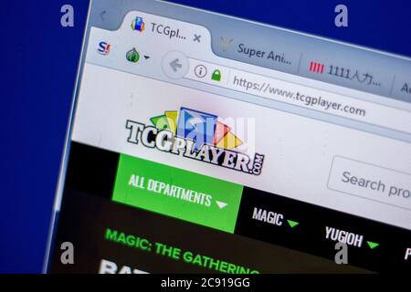 Rjasan, Russland - 05. Juni 2018: Homepage der TCGplayer-Website auf dem Display von PC, url - TCGplayer.com Stockfoto