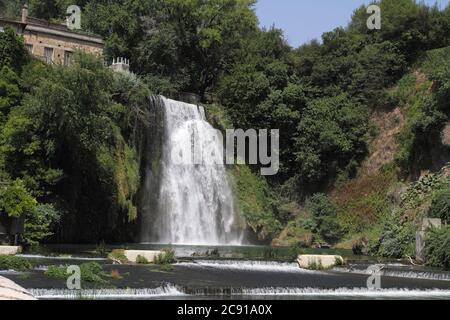 Cascata di Isola del Liri Stockfoto