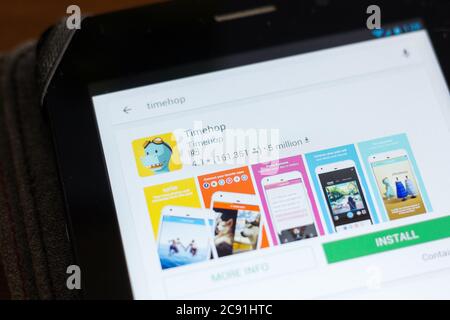 Rjasan, Russland - 24. Juni 2018: Timeshop-Symbol auf der Liste der mobilen Apps Stockfoto