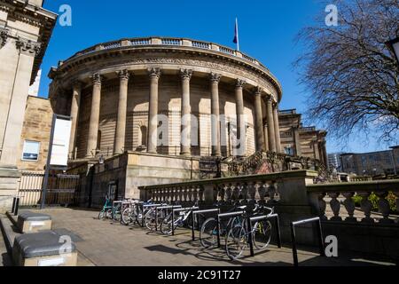 Außenansicht des Picton Lesesaals in der Liverpool Library März 2020 Stockfoto