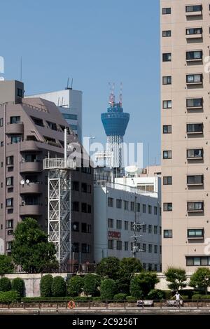 Tokio, Japan. Juni 2010. Blick auf den Tokyo Skytree in Japan.Tokyo Sky Tree im Bau. In diesem Bild steht dieser neue Telekommunikationsturm auf 398 Metern und wird nach Fertigstellung 634 Meter von oben nach unten messen und ist damit das höchste Bauwerk in Ostasien. Oshiage, Tokio, Japan. Kredit: Damon Coulter/SOPA Images/ZUMA Wire/Alamy Live Nachrichten Stockfoto