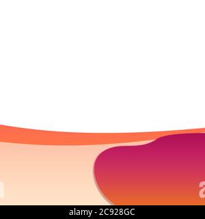 Verlauf Leere Form Mit Leerer Hintergrundvorlage-Für Banner, Poster, Karte & Social Media Stockfoto