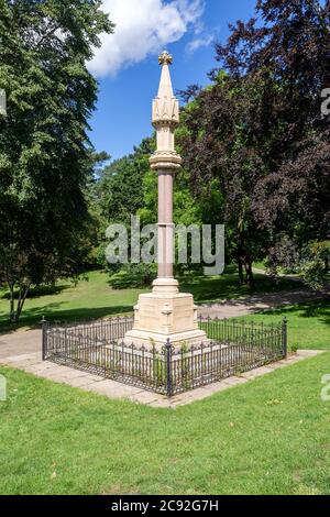 Denkmal für neun protestantische Märtyrer 1515-1558, Christchurch Park, Ipswich, Suffolk, England, Großbritannien Stockfoto