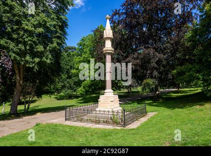 Denkmal für neun protestantische Märtyrer 1515-1558, Christchurch Park, Ipswich, Suffolk, England, Großbritannien Stockfoto