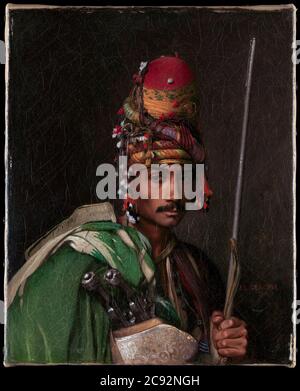 Jean Léon Gérôme, Bashi-Bazouk (türkischer osmanischer Soldat), Gemälde, um 1868-1869 Stockfoto