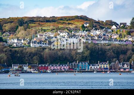 Tobermory, die Hauptstadt der Isle of Mull in den schottischen inneren Hebriden. Stockfoto