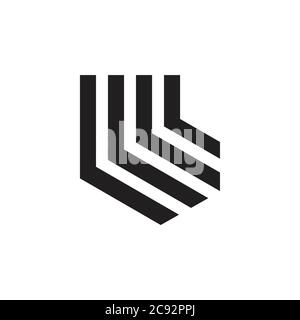 Streifen Pfeil Logo Vektor Stock Vektor