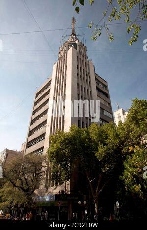 Mendoza, Argentinien - Mar 20, 2008 - Altbau an der Plaza Independencia in Mendoza, Argentinien Stockfoto