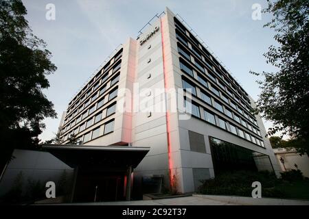 Mendoza, Argentinien - Mär 20, 2008 - Fassade des Hotelkasinos in Mendoza Stockfoto