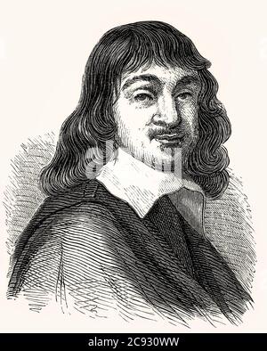 René Descartes, 1596 - 1650, französischer Philosoph, Mathematiker und Wissenschaftler Stockfoto